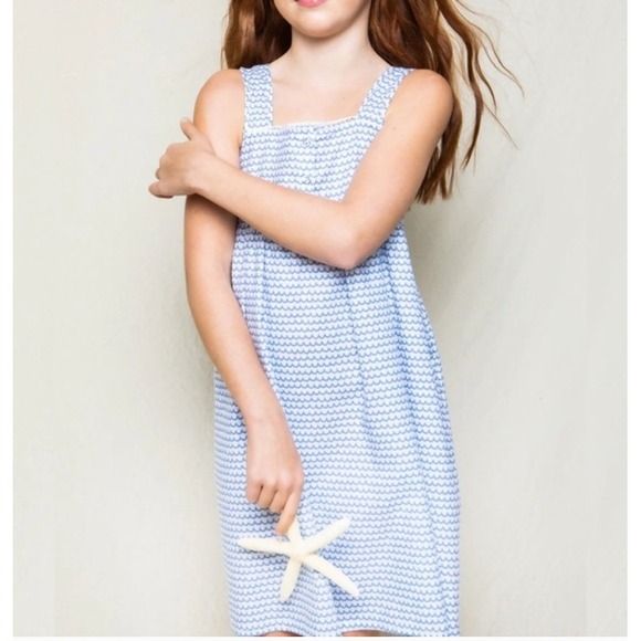 Petite Plume Other - Petite Plume Girls Twill Charlotte Nightgown Sleep Dress Size 10 Scalloped Wave
